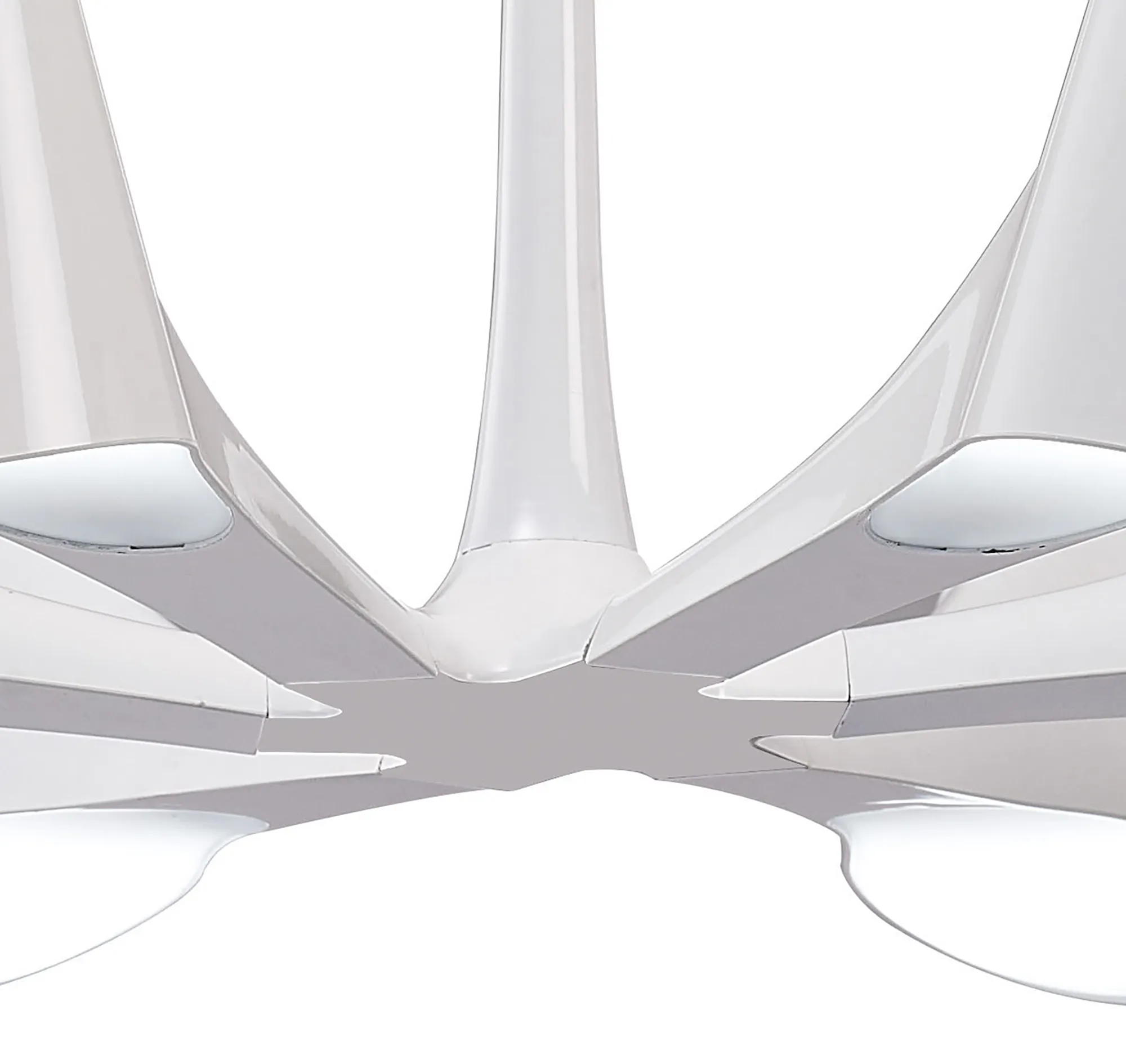 Ora Telescopic/Semi Flush 6 Light Gloss White M1580  Mantra Ora Gloss White